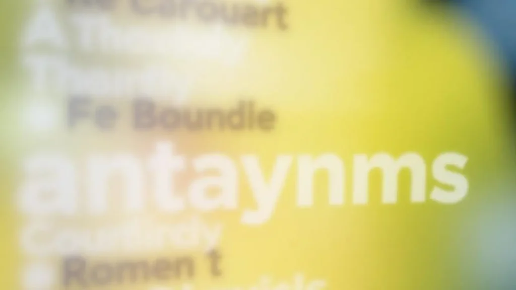 blurred antonyms