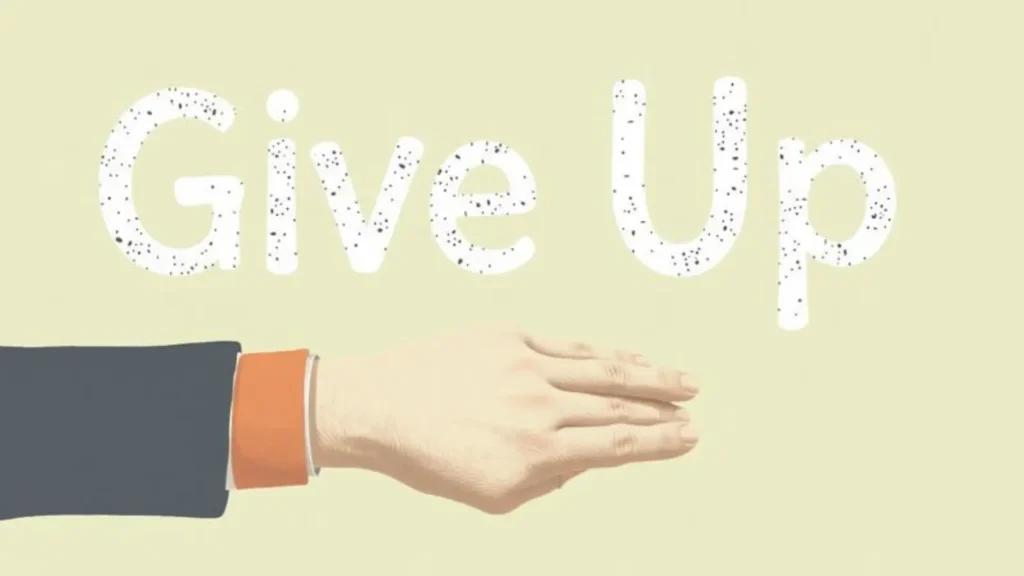 antonyms for give up